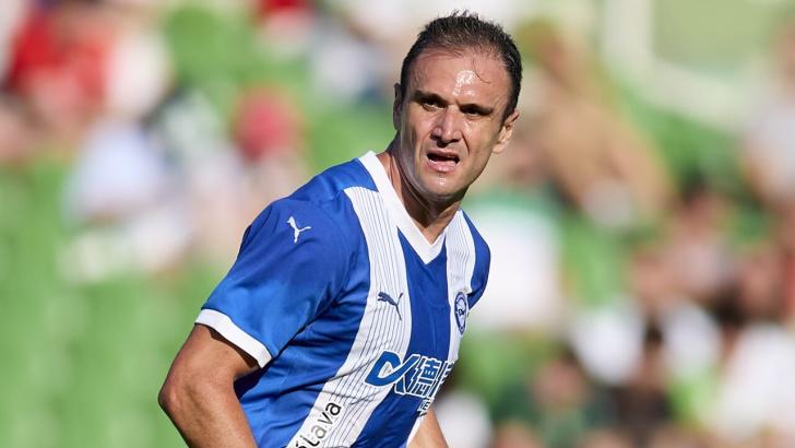 Kike Garcia of Alaves during a game